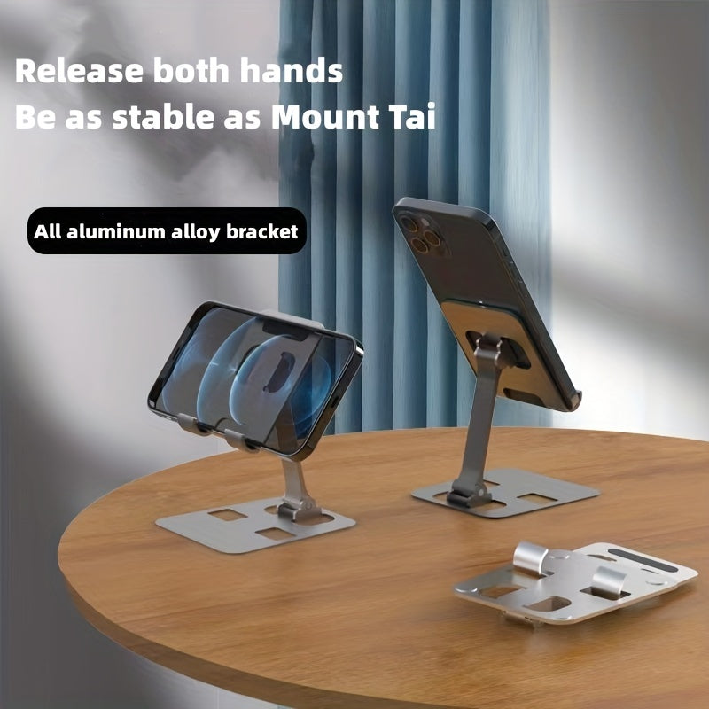 Metal folding mobile phone or tablet holder.
