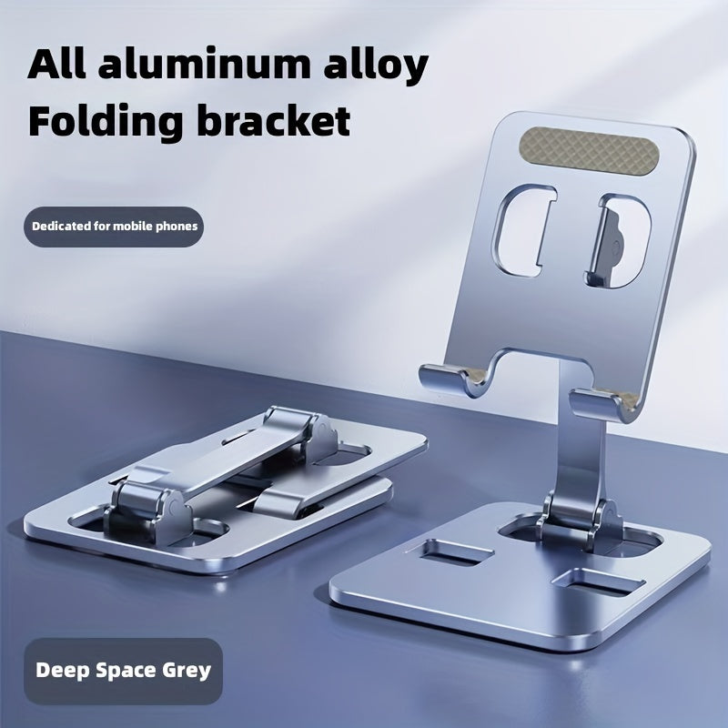 Metal folding mobile phone or tablet holder.