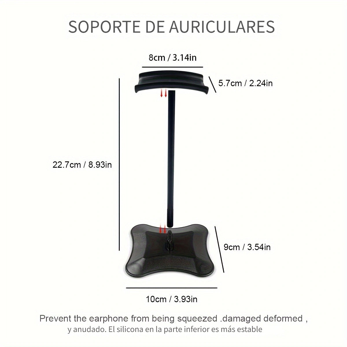 Headphone stand, display stand