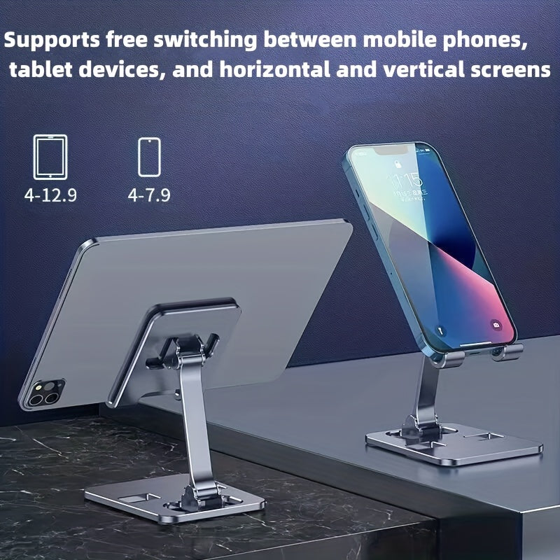 Metal folding mobile phone or tablet holder.