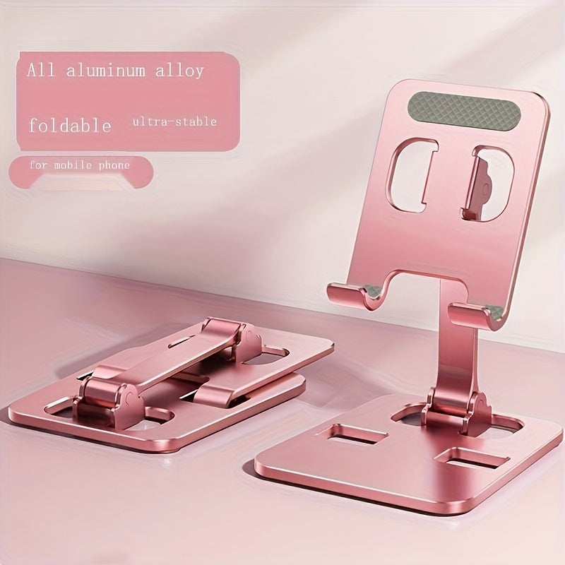 Metal folding mobile phone or tablet holder.