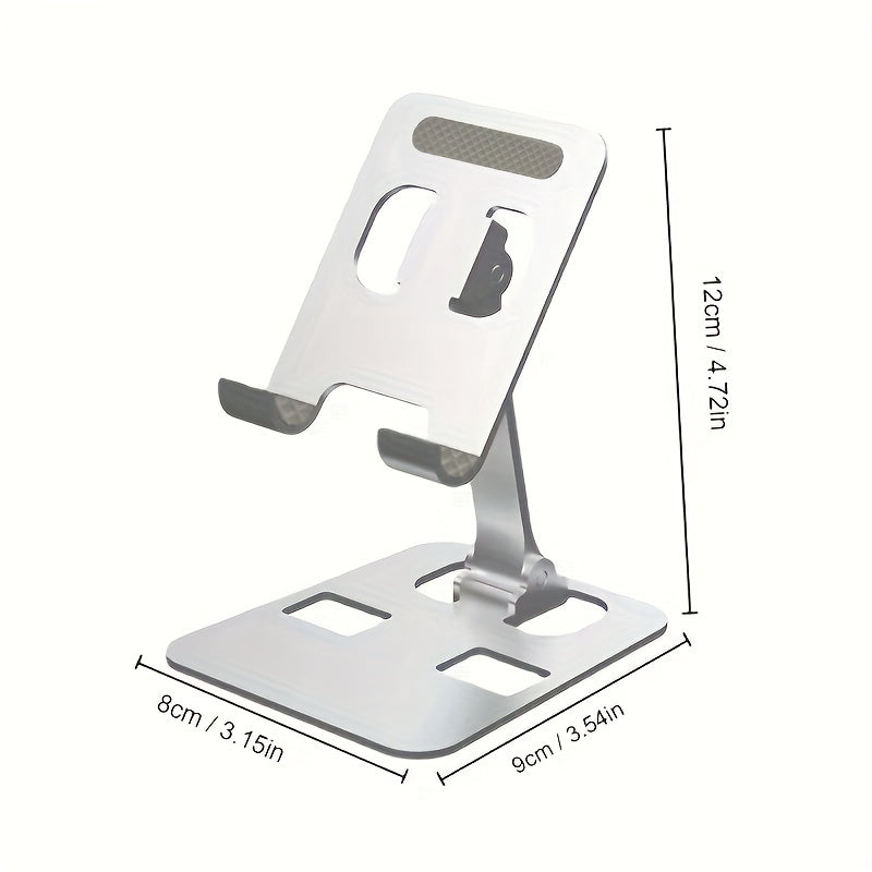 Metal folding mobile phone or tablet holder.