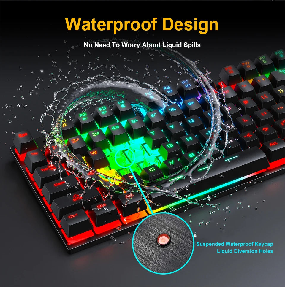 RGB Gamer Keyboard Gaming