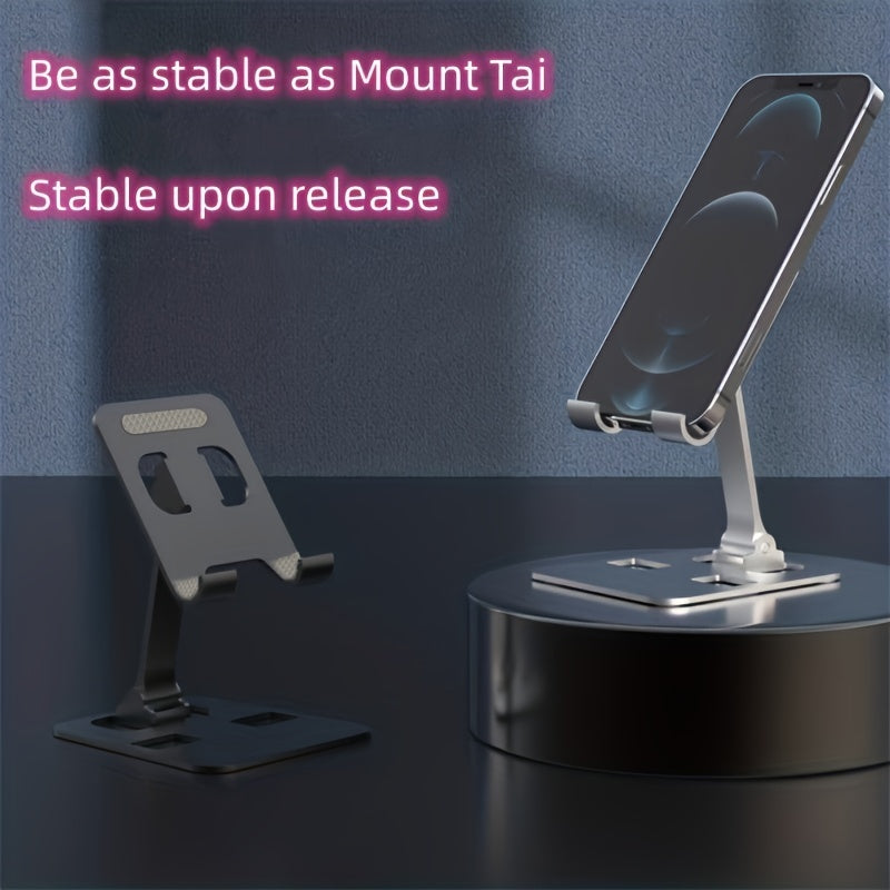 Metal folding mobile phone or tablet holder.