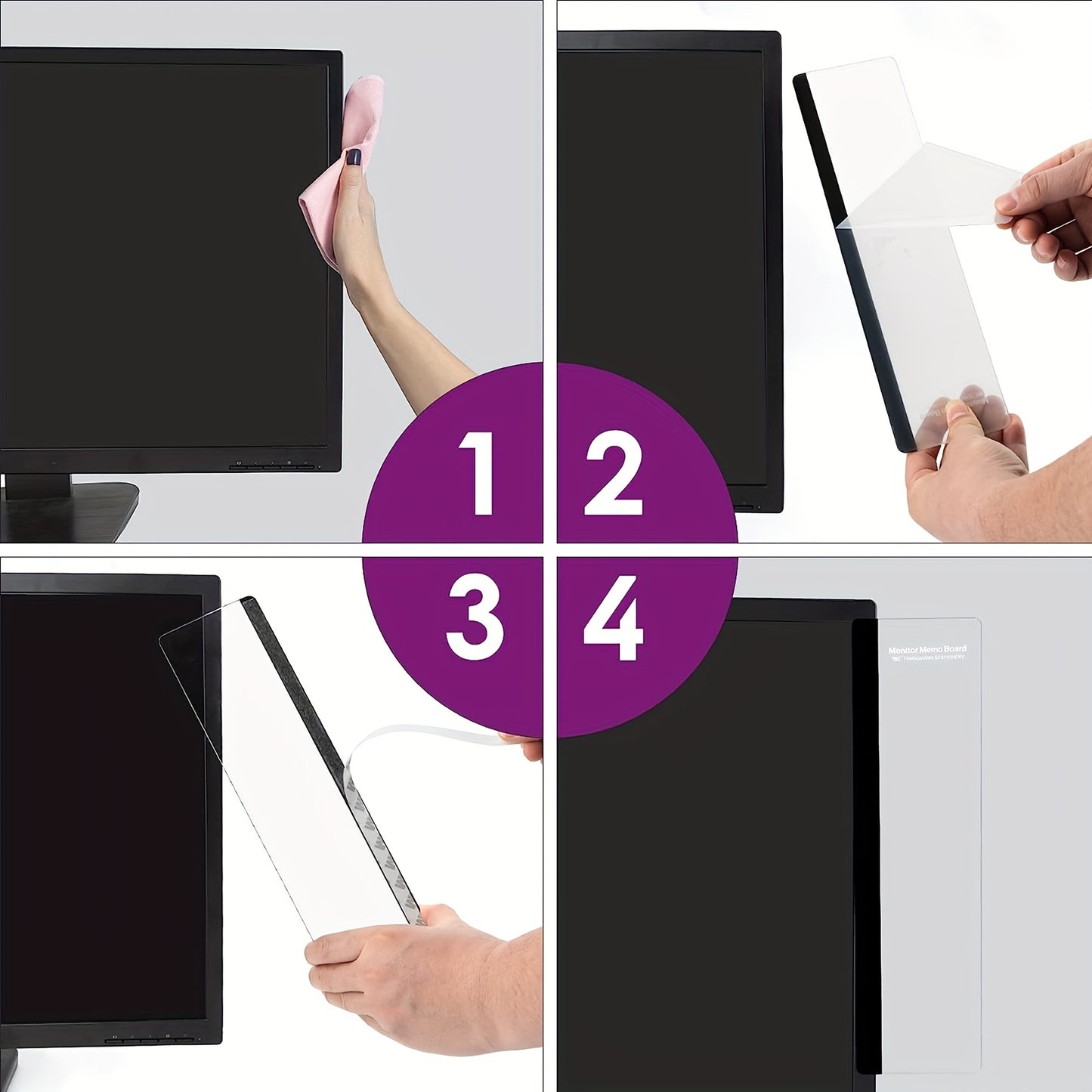 Memo board for monitor to write things down