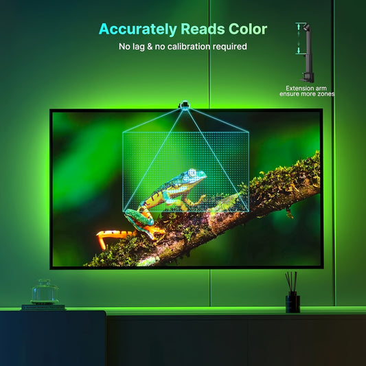 3.8M/5M RGB Light Strip for 55-75 Inch TV with Camera Detects Colors